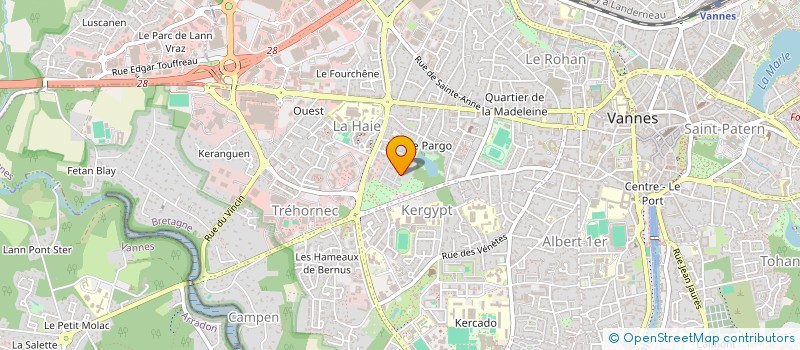 localisation de l'entreprise SCI BAGAN à VANNES