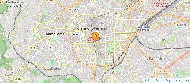 localisation de l'entreprise SCI BAGAN  CLERMONT-FERRAND