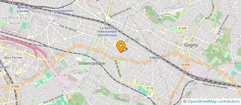localisation de l'entreprise SCI BAGATELLE  VILLEMOMBLE