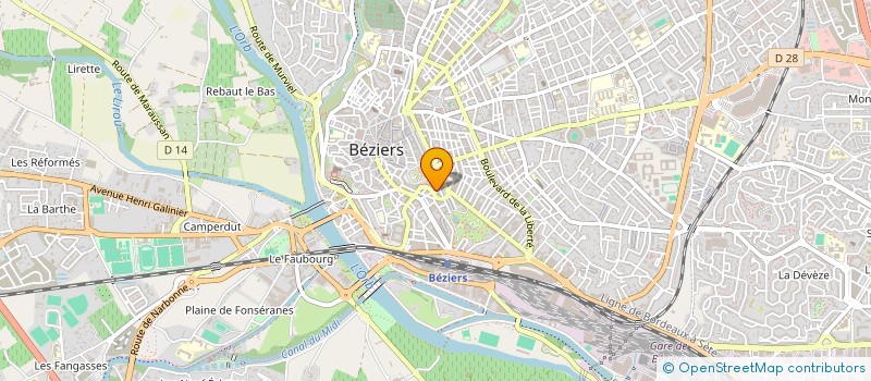 localisation de l'entreprise SCI BAGATELLE  BEZIERS