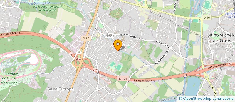 localisation de l'entreprise SCI BAGATELLE à LINAS