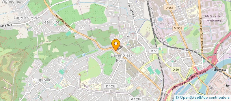 localisation de l'entreprise SCI BAGATELLE  METZ