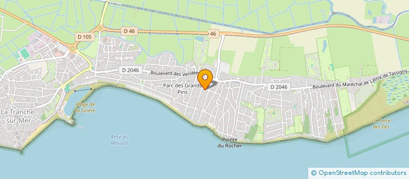 localisation de l'entreprise SCI BAGATELLE à LA TRANCHE-SUR-MER