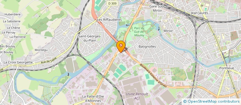 localisation de l'entreprise SCI BAGC  LE MANS