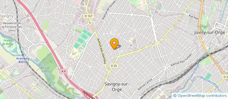 localisation de l'entreprise SCI BAGG à SAVIGNY-SUR-ORGE
