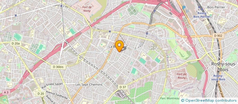 localisation de l'entreprise SCI BAGGS DU 23 HONORE DE BALZAC à MONTREUIL