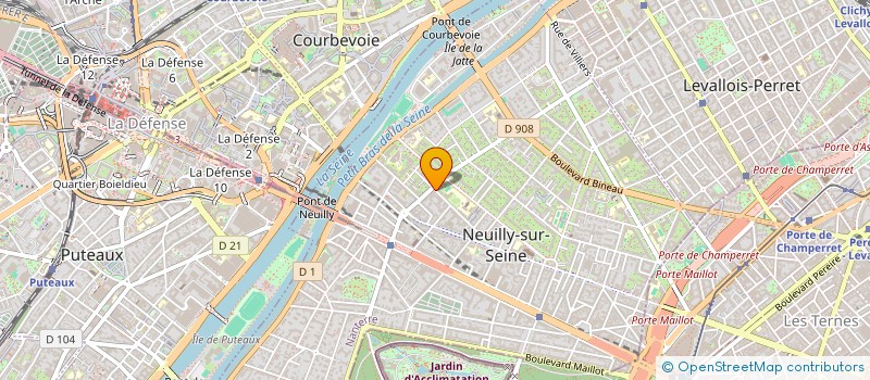 localisation de l'entreprise SCI BAGHERA à NEUILLY-SUR-SEINE
