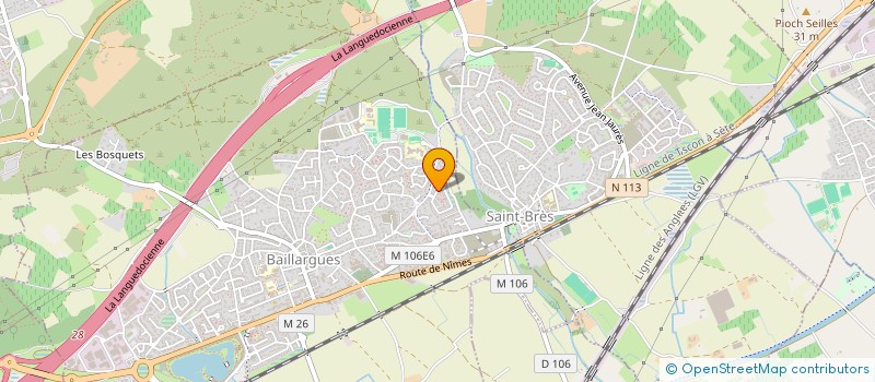 localisation de l'entreprise SCI BAGIO  BAILLARGUES