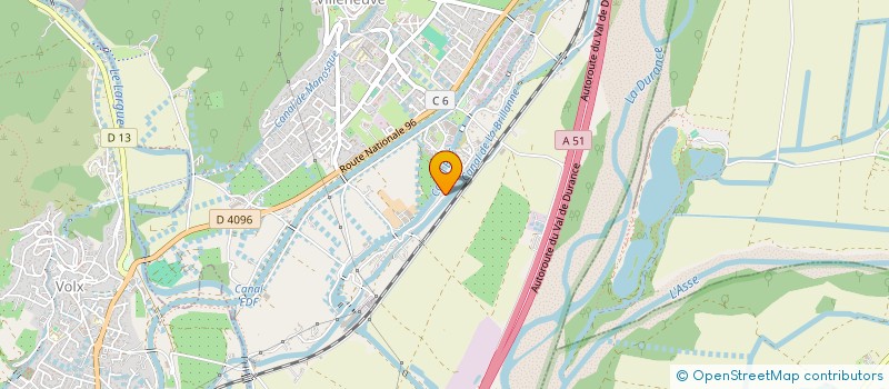 localisation de l'entreprise SCI BAGLIERE  VILLENEUVE