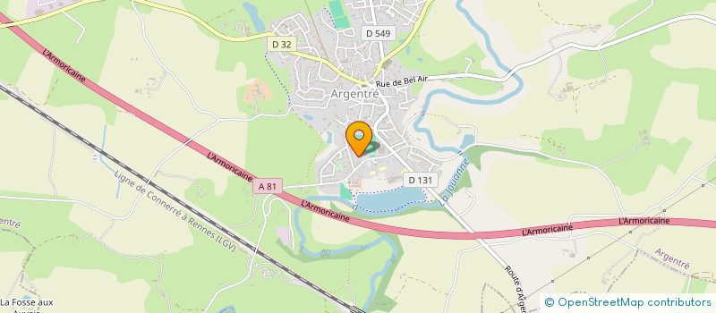 localisation de l'entreprise SCI BAGLIN  LA CHAPELLE-RAINSOUIN