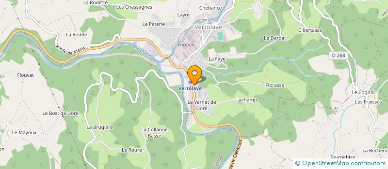 localisation de l'entreprise SCI BAGNETTI  VERTOLAYE