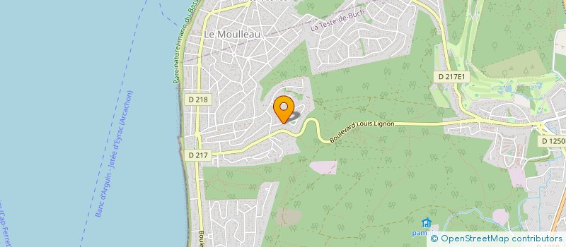 localisation de l'entreprise SCI BAGNEUX à LA TESTE-DE-BUCH