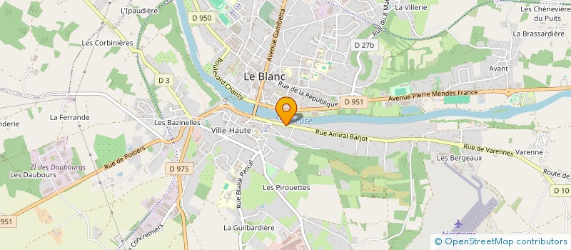 localisation de l'entreprise SCI BAGORA à LE BLANC