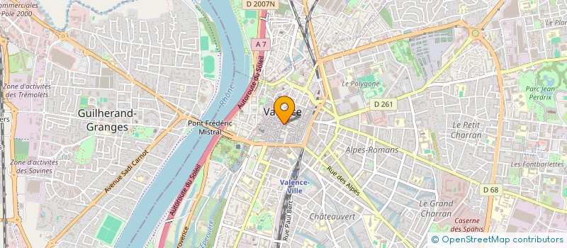 localisation de l'entreprise SCI BAGUEYO à VALENCE