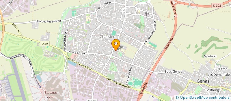 localisation de l'entreprise SCI BAGUR BARBE BRUN  CHASSIEU