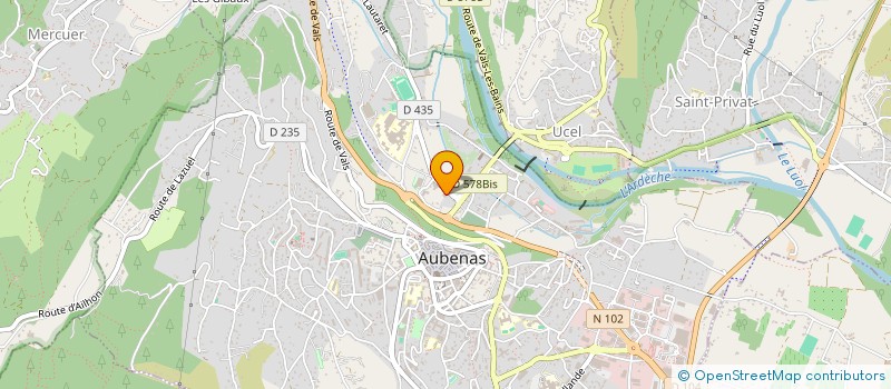 localisation de l'entreprise SCI BAGUTTI à AUBENAS