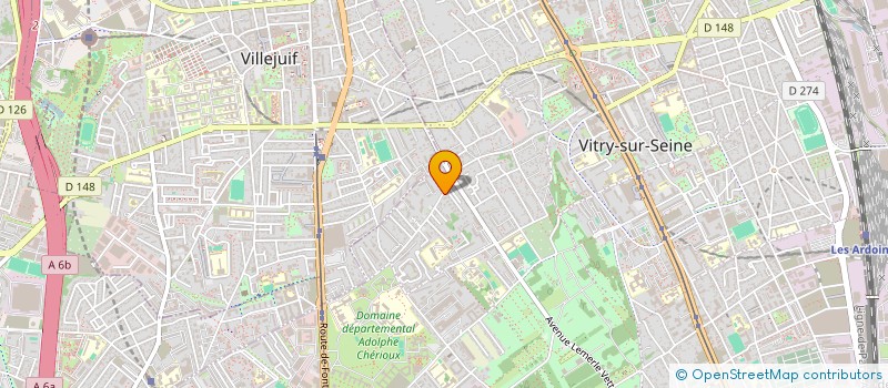 localisation de l'entreprise SCI BAH & KAM  VITRY-SUR-SEINE