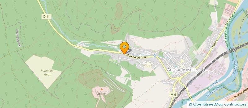 localisation de l'entreprise SCI BAHAMUT  ARS-SUR-MOSELLE