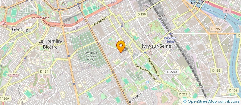 localisation de l'entreprise SCI BAHAR à IVRY-SUR-SEINE