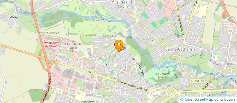 localisation de l'entreprise SCI BAHI à ARRAS