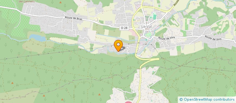 localisation de l'entreprise SCI BAHIA  LE VAL