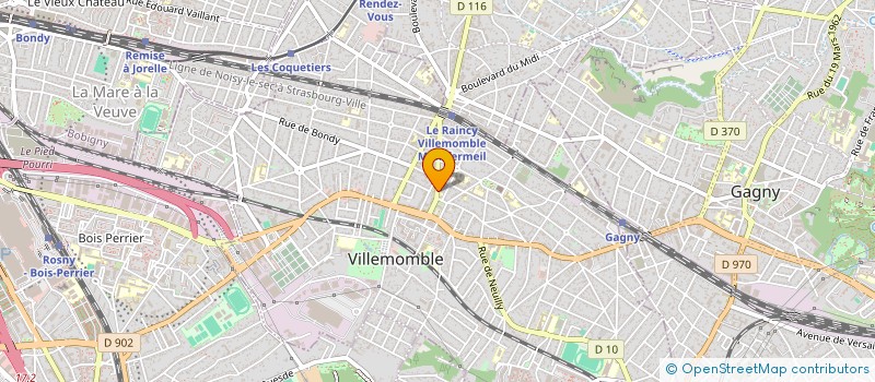 localisation de l'entreprise SCI BAHIANAISE à VILLEMOMBLE