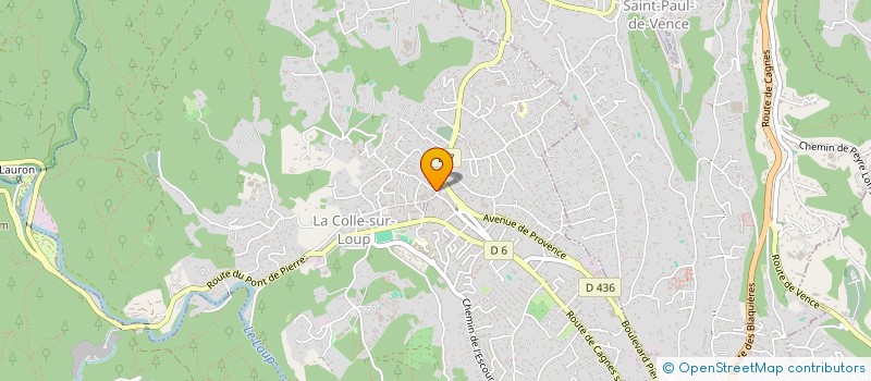 localisation de l'entreprise SCI BAHLOULI  LA COLLE-SUR-LOUP