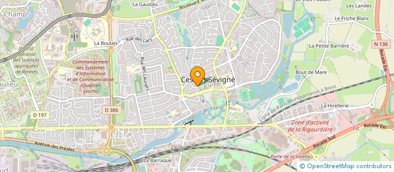 localisation de l'entreprise SCI BAHON  CESSON-SEVIGNE
