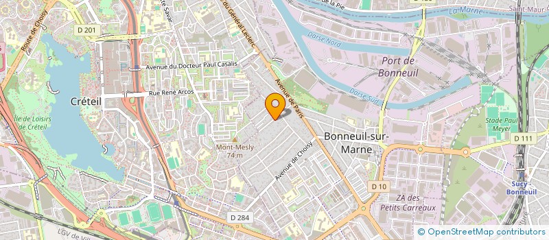 localisation de l'entreprise SCI BAHTIJARI à BONNEUIL-SUR-MARNE