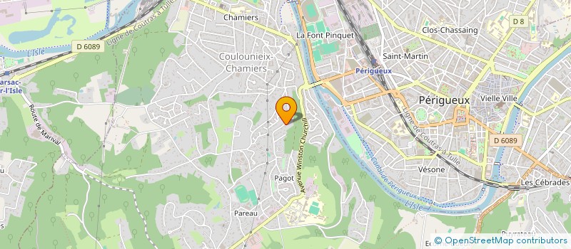 localisation de l'entreprise SCI BAHUBLAN  COULOUNIEIX CHAMIERS