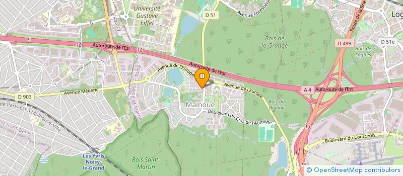 localisation de l'entreprise SCI BAIDA  EMERAINVILLE