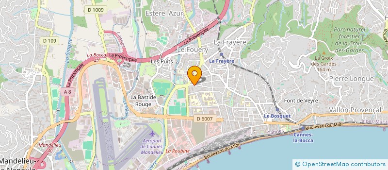 localisation de l'entreprise SCI BAIE DES ILES à CANNES