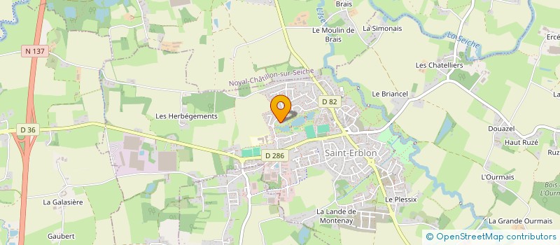 localisation de l'entreprise SCI BAIE ROUGE  SAINT-ERBLON