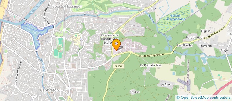 localisation de l'entreprise SCI BAIETA à CAPBRETON