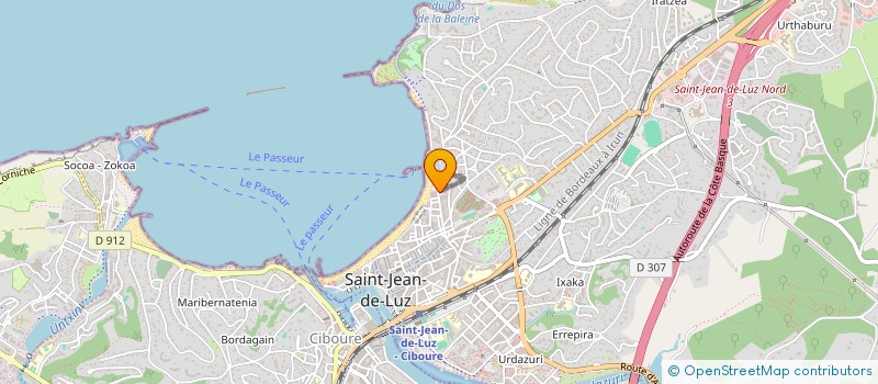 localisation de l'entreprise SCI BAIGURA à SAINT-JEAN-DE-LUZ