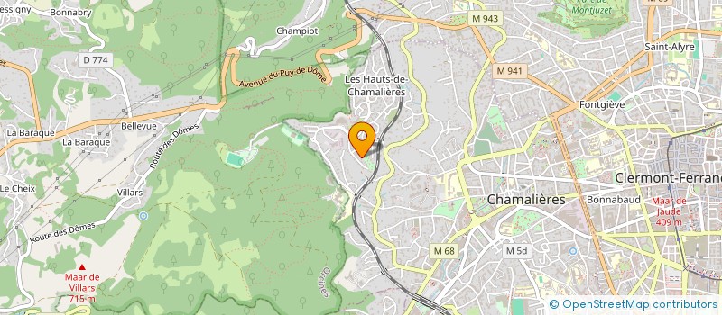 localisation de l'entreprise SCI BAIKAL  CHAMALIERES