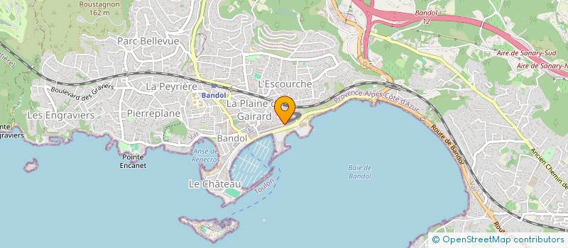 localisation de l'entreprise SCI BAILLE-PAURIOL  BANDOL