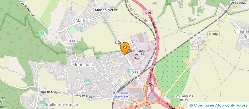 localisation de l'entreprise SCI BAILLET GAUSSENS  MONTSOULT