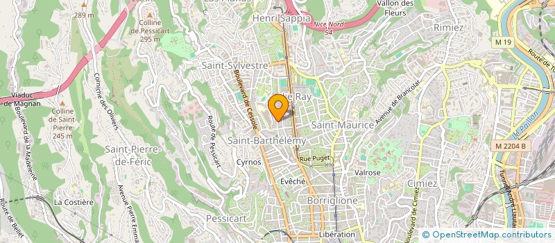 localisation de l'entreprise SCI BAITA à NICE