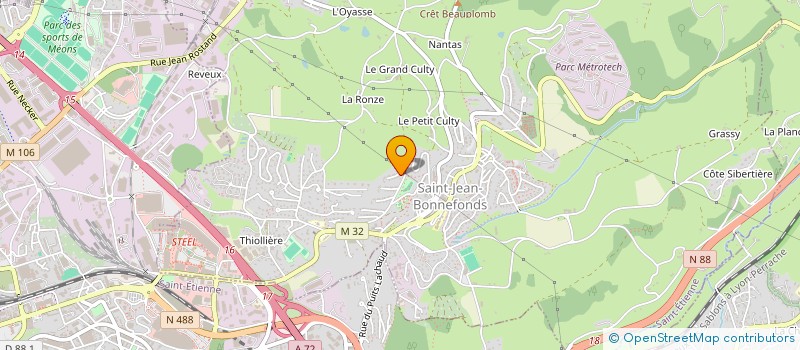 localisation de l'entreprise SCI BAITICHE  SAINT-JEAN-BONNEFONDS