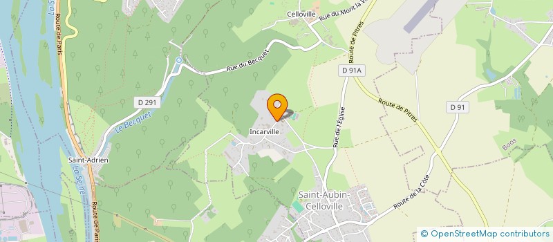 localisation de l'entreprise SCI BAIZE  SAINT-AUBIN-CELLOVILLE