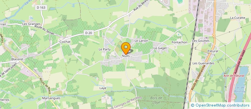 localisation de l'entreprise SCI BAJA  SAINT-GEORGES-DE-RENEINS