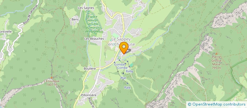 localisation de l'entreprise SCI BAJATIERE  LE SAPPEY-EN-CHARTREUSE