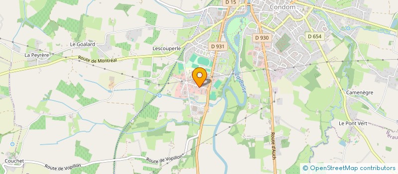 localisation de l'entreprise SCI BAJOLLE IMMOBILIER  CONDOM