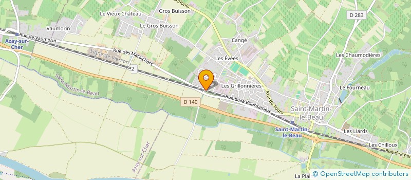 localisation de l'entreprise SCI BAJOUX  SAINT-MARTIN-LE-BEAU