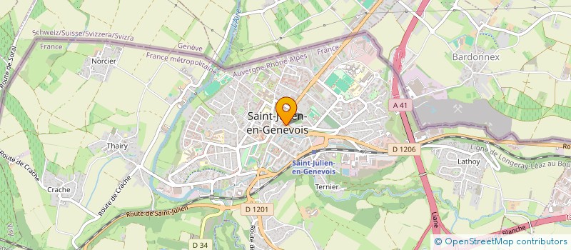 localisation de l'entreprise SCI BAJRAMI  SAINT-JULIEN-EN-GENEVOIS