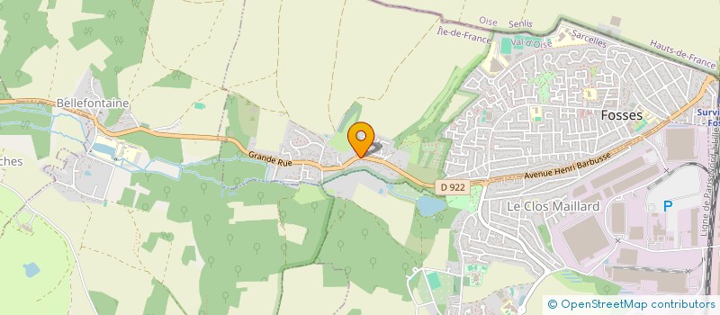 localisation de l'entreprise SCI BAK IMMO  FOSSES