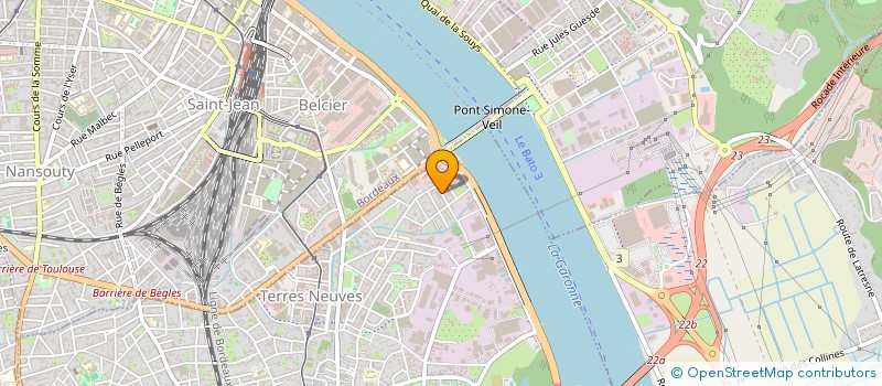 localisation de l'entreprise SCI BAKALAO à BEGLES