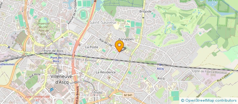 localisation de l'entreprise SCI BAKALI à VILLENEUVE-D'ASCQ