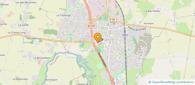 localisation de l'entreprise SCI BAKELITE LA CHALOTAIS  VERN-SUR-SEICHE